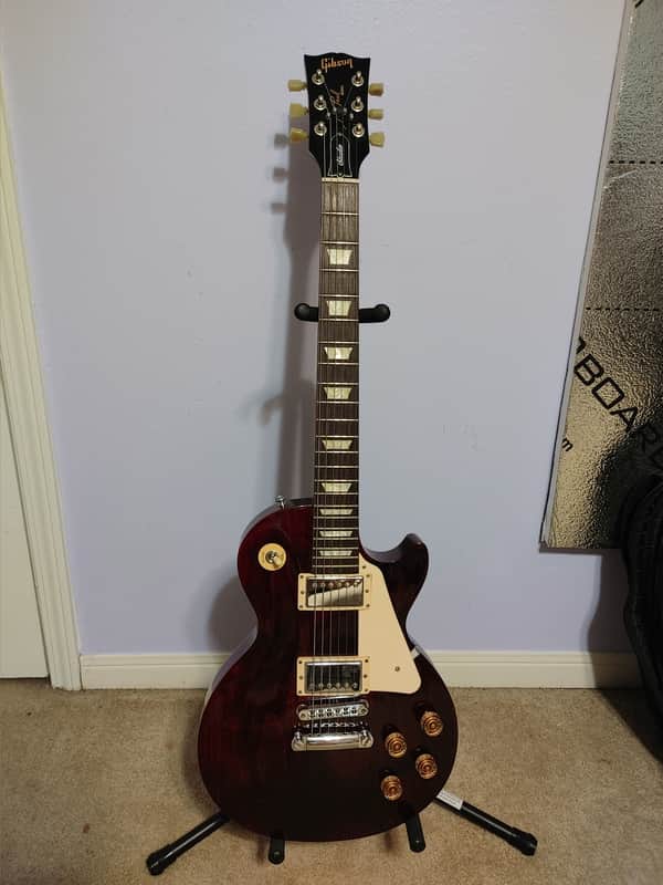Gibson Les Paul Studio T with Chrome Hardware 2016 - Wine Red image 1
