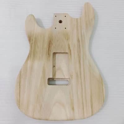 Unfinished Poplar Wood Stratocaster Strat Style Body image 13