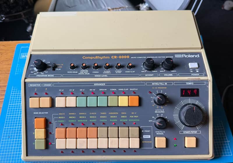 Roland CR-8000 CompuRhythm 1980s - Cream image 1