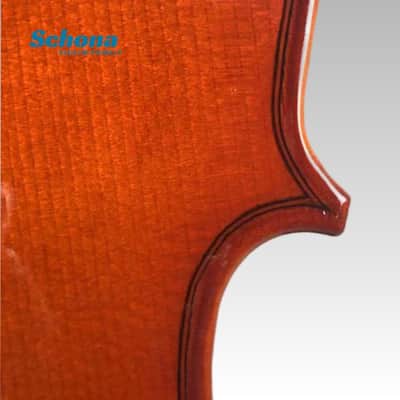 SCHONA SC-01BE - Glossy Finish Solid Wood Handmade Spruce Top Maple Back/Sides Cello Entry Level Exam  Cello for Beginners image 6