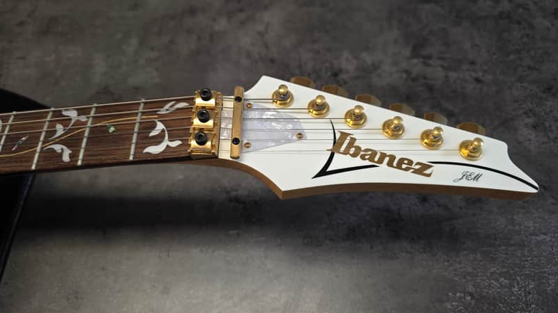 Ibanez JEM-7V TEAM J. CRAFT Prestige Steve Vai Signature 2008 White MIJ Japan JEM7V 7 6 String Pro Artist Guitar CASE QUEEN Tree of Life HSH Scalloped Super Strat image 1
