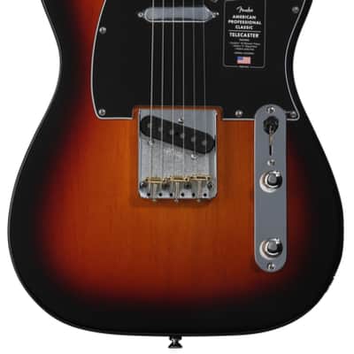 Fender American Professional Classic Telecaster Electric Guitar - 3-color Sunburst (TeleAPCRSBd1) image 7