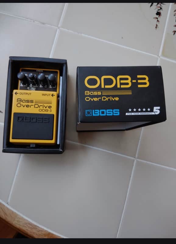 Boss ODB-3 Bass OverDrive (Silver Label) 1994 - Present - Yellow image 1