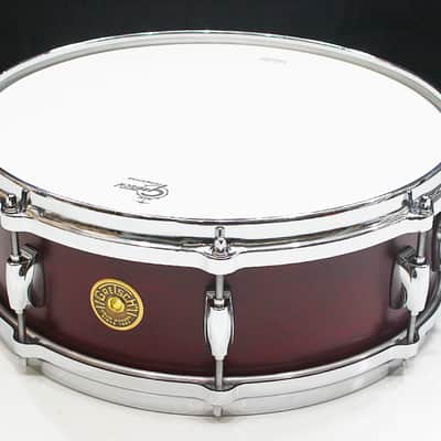 Gretsch USA Custom 5" x 14" 8-Lug Snare Drum w/ VIDEO! Satin Rosewood Double 45 Edges image 1