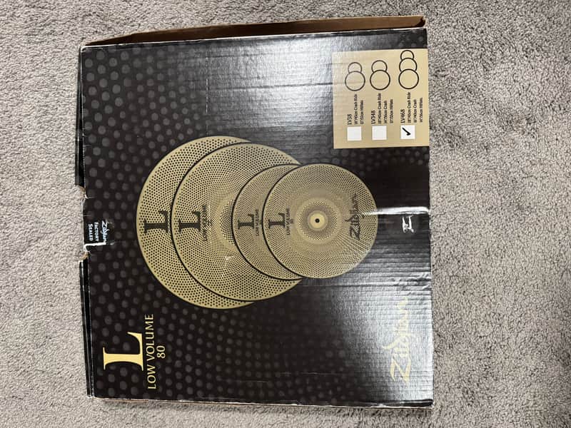 Zildjian LV468 L80 Low Volume Box Set 14/16/18" Cymbal Pack 2015 - Present - Buffed Bronze image 1
