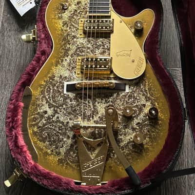 2024 Gretsch G6134TG Gold Paisley Penguin Bigsby Limited Edition image 2