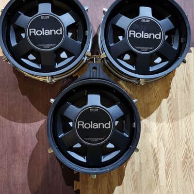 Roland TD-20KV/20SV V-Pro V-Drum Kit(COMPLETE - As Pictured) w/ PM-10 Monitor, all hardware & LOTS OF ACCESSORIES image 7