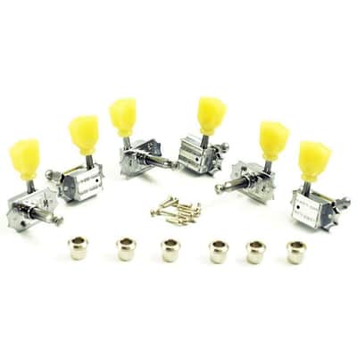TonePros TPK33-C Chrome Kluson Vintage Tuners 3x3 Keystone Buttons