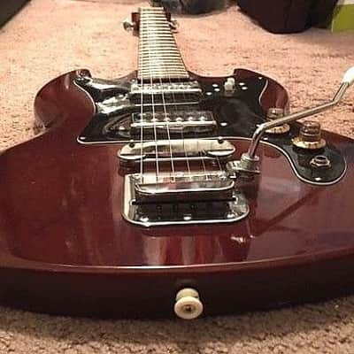 RARE! 60`s VINTAGE "CONCORD" MIJ LAWSUIT SG STYLE GUITAR MATSUMOKU 100% STOCK BLACK SABBATH IOMMI image 9