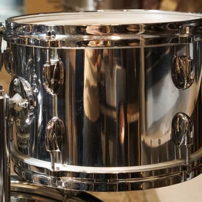 Gretsch 12/12/16/24" Drum Set - 1970s Chrome over Wood image 3