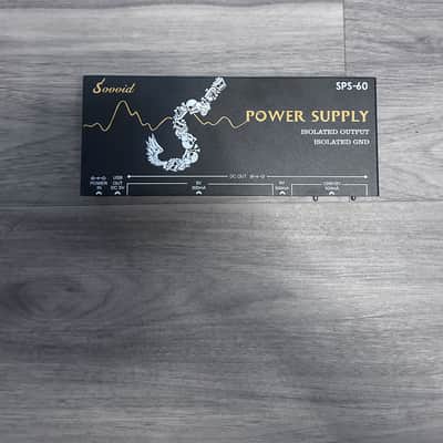 Sovvid Guitar Pedal Power Supply 10 Isolated DC Output 2025 - Black image 1