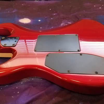 Fender HM Strat 1990? Razzberry Red Original Floyd Rose image 4