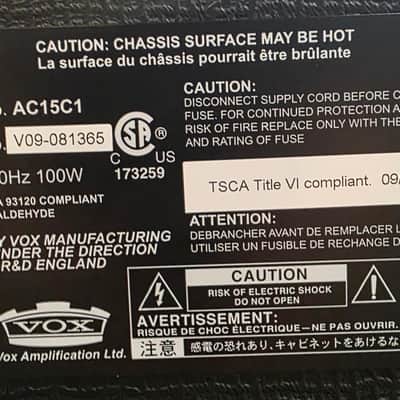 VOX AC15 C1 Combo Amplifier (Pre-Owned) image 13