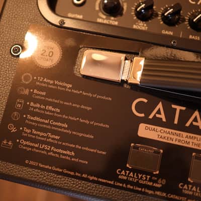 Line 6 Catalyst 60 2-Channel 60-Watt 1x12 Modeling Guitar Combo - Black image 6
