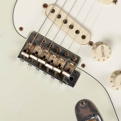 2012 Fender Custom Shop '69 Reissue Stratocaster Relic MN - Olympic White | USA Limited Edition 1 / 30 Reverse Headstock Abigail Ybarra Handwound Pickups Jimi Hendrix Style | CoA OHSC image 21