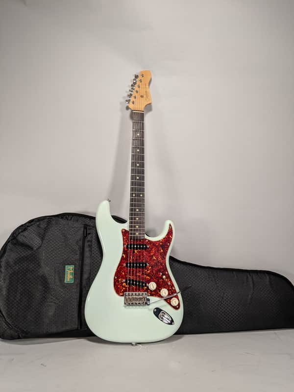 Moollon S-Classic Sonic Blue Finish Nordstrand Pickups Electric Guitar W/ Original Gig Bag image 1
