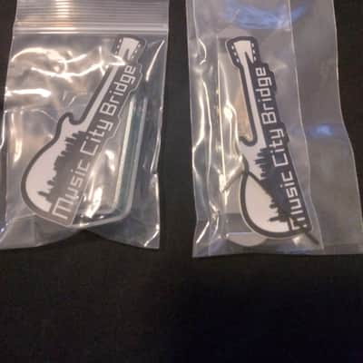 Music City Bridge ''THE SAVVY" Compensated Wraparound Tailpiece and Locking Studs image 1