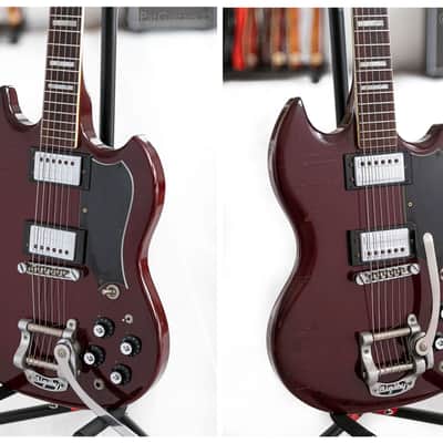 1974 Guild S-100 Bigsby in Cherry electric guitar image 9