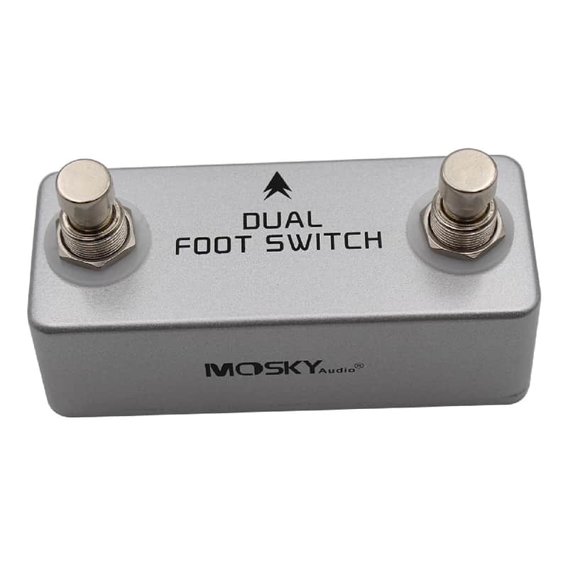 Mosky Audio DUAL SWITCH Latching Footswitch Foot Switch Pedal Full Metal Shell image 1