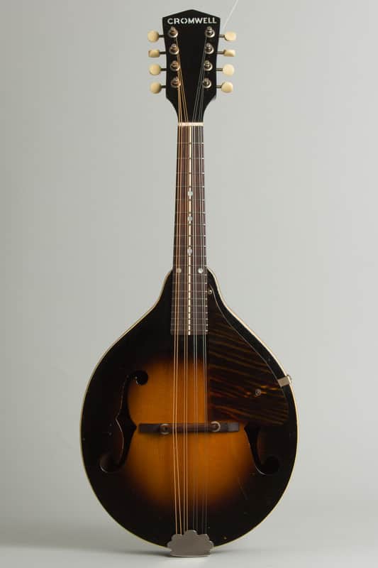 Cromwell GM-4 Arch Top Mandolin, made by Gibson (1935), ser. #45A-30, original black chipboard case. image 1