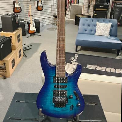 Ibanez S670QM S Series Electric Guitar - Sapphire Blue image 1