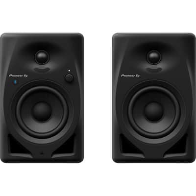 Pioneer DJ DM-40D-BT 4-inch Desktop Active Monitor Speakers with Bluetooth (Pair, Black) with Studio Monitor Isolation Pads image 2