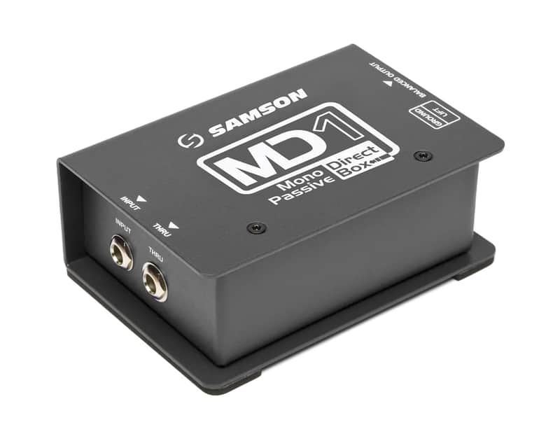 Samson MD1 S-Max Series Mono Passive Direct Box 2010s - Grey image 1