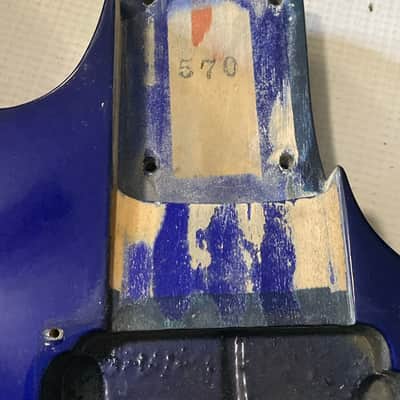 1990 Japan Fujigen Ibanez RG570 Jewel Blue Guitar Body Edge Tremolo Ready image 11