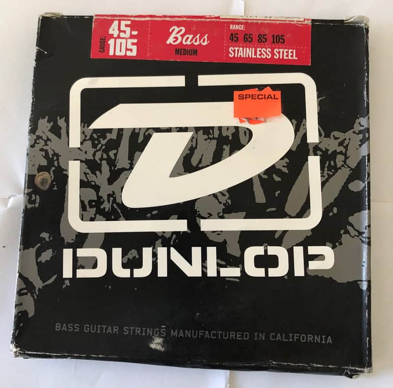 Dunlop Gauge 45-105 Stainless Steel Medium Electric Bass Strings image 1