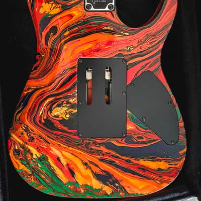 IBANEZ RG 470 Orange Tiger Custom Swirl-Year 1993-Lefthand - one off!! image 3