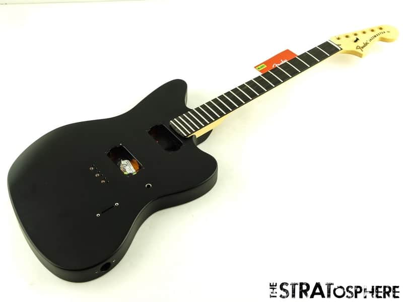 Fender American USA Jim Root Jazzmaster BODY + NECK Mahogany Ebony Flat Black image 1