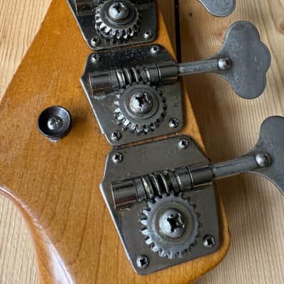1963 Fender Precision Bass Guitar Fiesta Red image 21