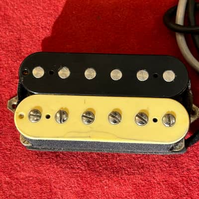 Unmarked Basic Stock 4 Conductor Humbucker Pair (Bridge & Neck) Ready to Install 1990s-2000’s - Black/White image 2
