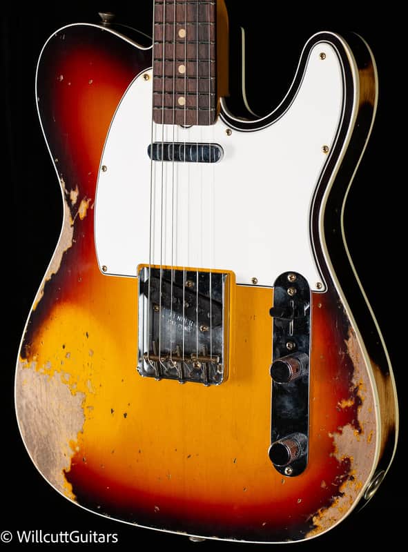Fender Custom Shop 1960 Telecaster Custom Heavy Relic 3-Tone Sunburst (599) image 1