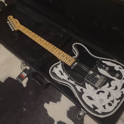 1997 Fender Telecaster American Standard w/Waylon Jennings-style Custom Leather Cover/Wrap & Hard Case image 1