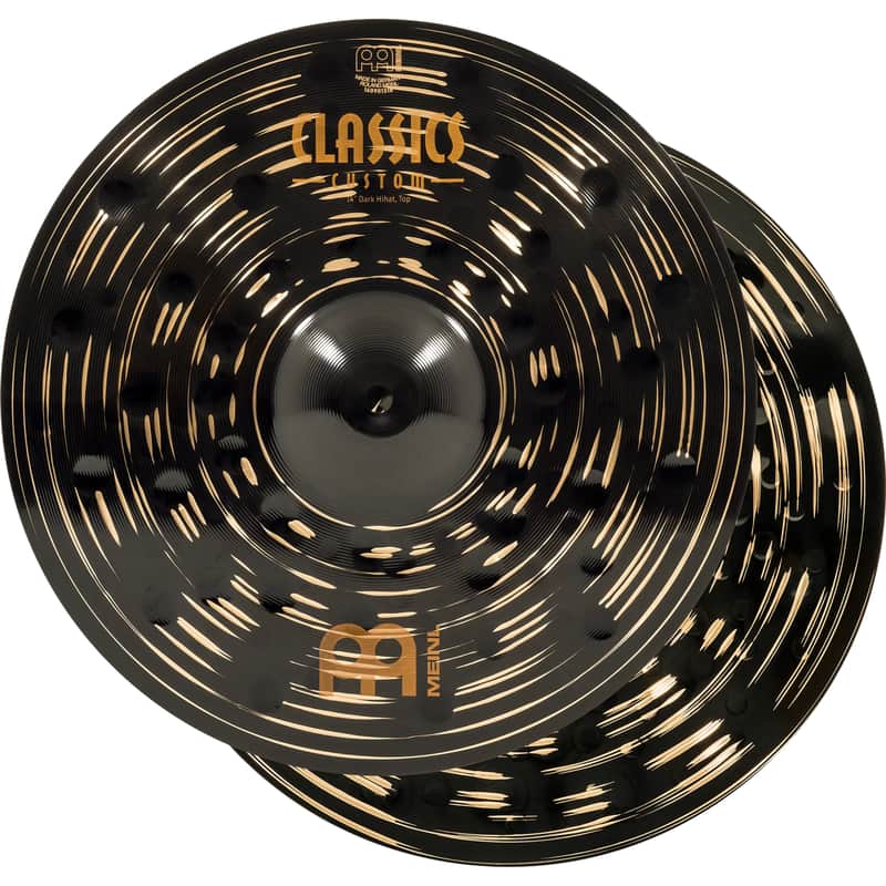 Meinl CLASSICS CUSTOM DARK 14" DARK HIHAT - CC14DAH image 1