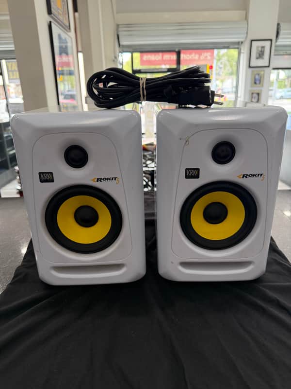 KRK Rokit 5 Generation 3 Studio Monitor - White(Pair) image 1
