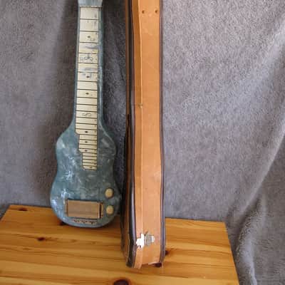 Magnatone Varsity 1950's MOT Blue Amp & Magnatone Lap Steel image 17