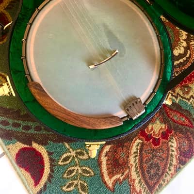 2019 OME Custom Celtic Trilogy Open Back Banjo - Super Clean with the Original Case image 2