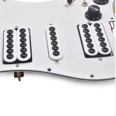 HSH DOUBLE HUMBUCKER SPLIT COIL LOADED PICKGUARD STRATS image 6