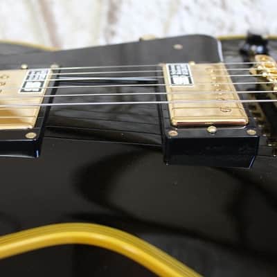 ESP Edwards E-LP-130ALC 2015 Black, Les Paul Custom type, MIJ, Duncan PUs, Nitrocellulose Lacquer image 11