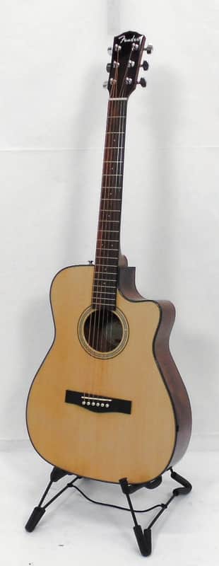 Fender CF140SCE Acoustic Electric Guitar Natural | Reverb