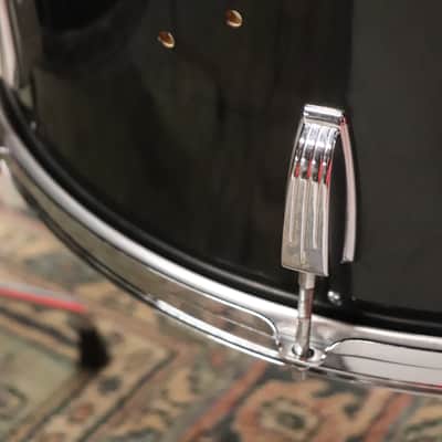 Ludwig 6pc Black Cortex Drum Kit Set 3ply Maple Vintage 1970's image 20