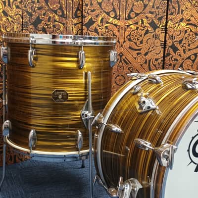 Gretsch 70s Stop Sign Shell Pack in Gold Ripple- 20″,16″ & 13″ image 8
