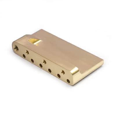 Brass Guitar Strat Stratocaster Style Bridge Tremolo Block image 3