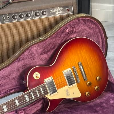 Gibson Custom Shop Historic R8 Les Paul Vintage Cherry Sunburst VOS Left Handed image 13