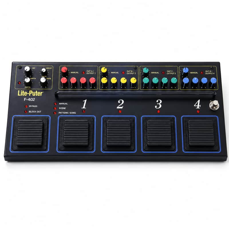 Lite-Puter F-402 Foot Controller – 4 Channel Lighting Controller – B-Stock Excellent Condition image 1