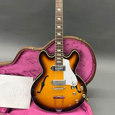 Epiphone USA Collection John Lennon Signature '65 Casino 1998 - 2000 - Vintage Sunburst image 3