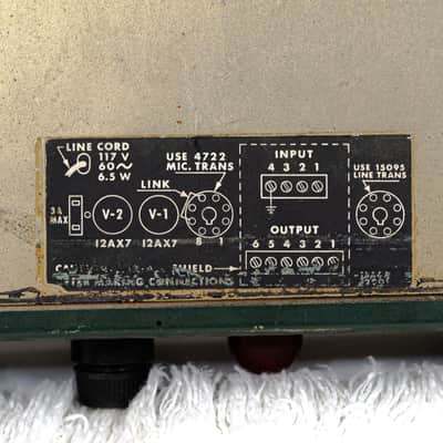 1960s Altec 1566A Tube Microphone Amplifier / DI / Line Preamp Bild 7