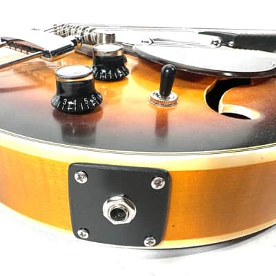Vintage Silvertone Longhorn Danelectro hybrid electric guitar The Awesomesauce Longhorn 1968 - Sunburst image 9